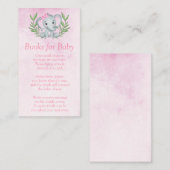 象の熱帯夏フローラ本ベビー エンクロージャーカード (正面/裏面)