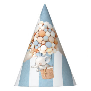 象の熱気球パーティー帽子 パーティーハット