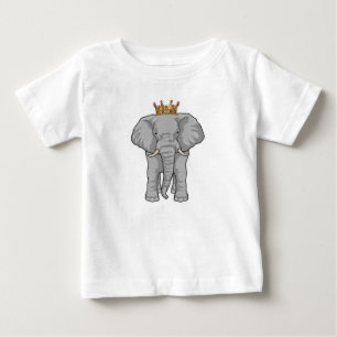 象の王冠 ベビーTシャツ
