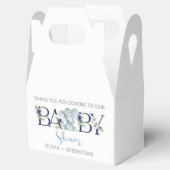 象の男の子のシャワーお願いボックスは、ボックスを扱う。 フェイバーボックス (オープン)