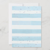 象の男の子のベビーシャワー招待状 象のテーマ 招待状 (裏面)