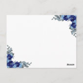 象の男の子の赤ちゃんシャワーゲーム ポストカード (裏面)