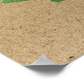 象の男の子の部屋のぬりえプリント ポスター (角)