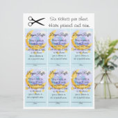 象の男の子 スイートベイビーシャワー おむつくじ 招待状 (スタンド正面)