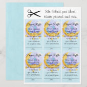 象の男の子 スイートベイビーシャワー おむつくじ 招待状 (正面/裏面)