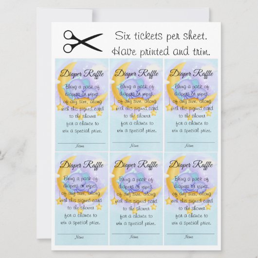 象の男の子 スイートベイビーシャワー おむつくじ 招待状 (正面)