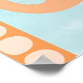 象の男の赤ちゃんまたは少女の子供部屋ポスター ポスター (角)