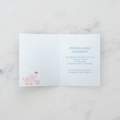 象の男の赤ちゃん写真誕生のお知らせ 案内状 (内部)