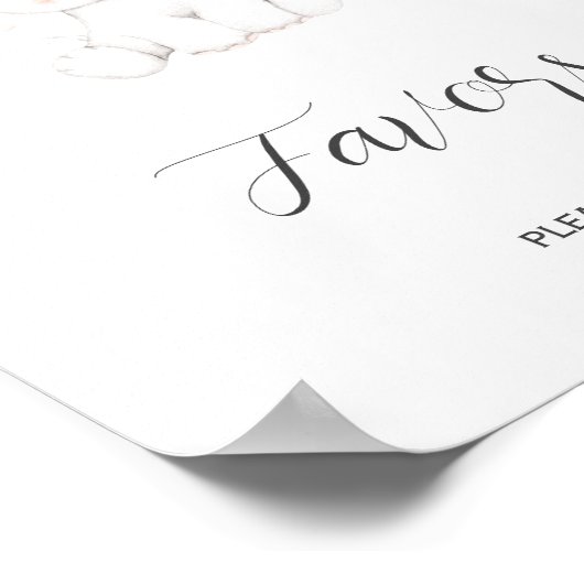 象の男女兼用好意 ポスター (角)