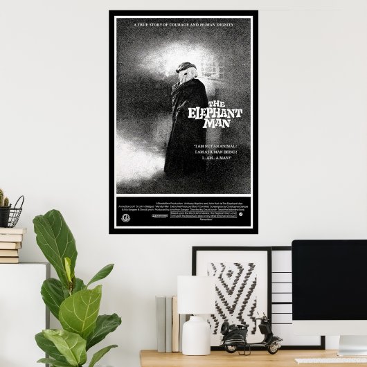 象の男 ポスター (ホームオフィス)