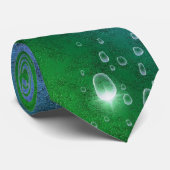 象の皮のレザーオプションと雨滴の虹 ネクタイ (ロール)