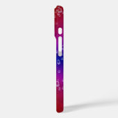 象の皮のレザーオプションと雨滴の虹 Case-Mate iPhoneケース (裏面 / 左)