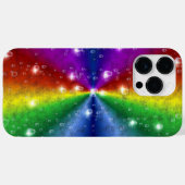 象の皮のレザーオプティクに虹、雨滴 Case-Mate iPhoneケース (裏面 (横))