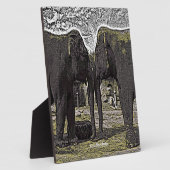 象の目 フォトプラーク (側面)