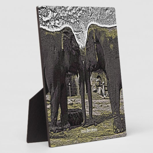 象の目 フォトプラーク (側面)