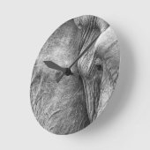 象の目 ラウンド壁時計 (傾斜)