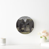 象の目 ラウンド壁時計 (ホーム)