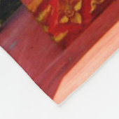 象の神ゲネシュ フリースブランケット (角)