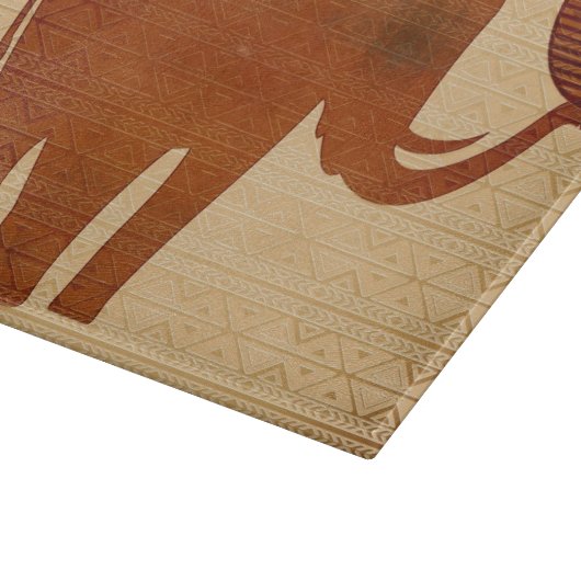 象の種族の芸術のデザインのまな板 カッティングボード (角)