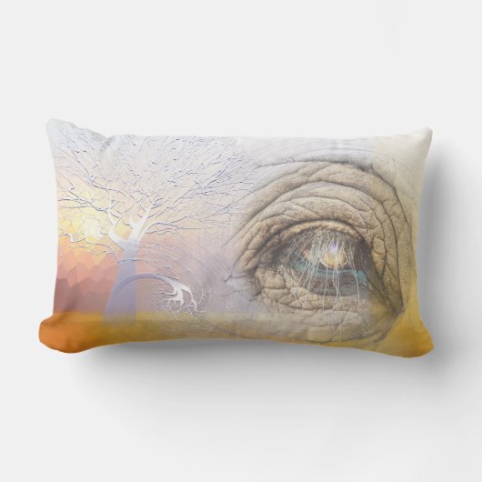 象の精神 ランバークッション (正面)