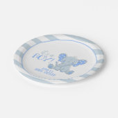象の紙プレート – 男の子 – カスタム ペーパープレート (アングル)