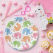 象の紙皿 ペーパープレート (パーティー)