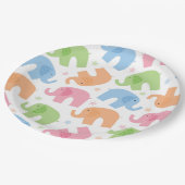 象の紙皿 ペーパープレート (アングル)