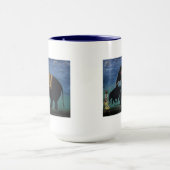 象の絵画 マグカップ (中央)