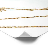 象の緑の葉の赤ちゃんシャワー歓迎サイン ポスター (角)