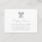 象の緑の赤ちゃんシャワー本ベビーEnclo エンクロージャーカード (正面)