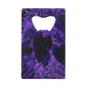 象の耳の葉の最深紫 クレジットカード栓抜き (裏面)