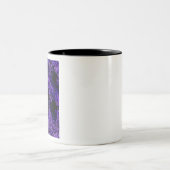 象の耳の葉の最深紫 ツートーンマグカップ (中央)