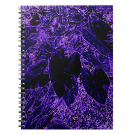 象の耳の葉の最深紫 ノートブック