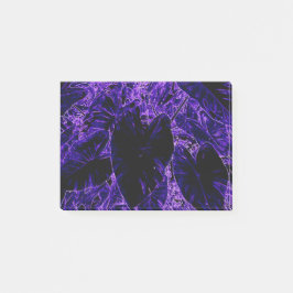 象の耳の葉の最深紫 ポストイット