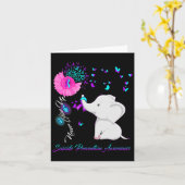 象の自殺防止認識度 – リボンGif カード (黄色い花)