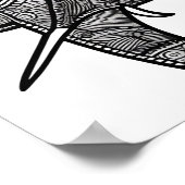 象の色付けページ ポスター (角)