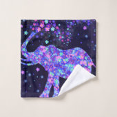 象の花風呂タオルセット バスタオルセット (ウォッシュタオル)