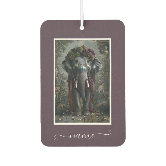 象の花 カーエアーフレッシュナー (正面)