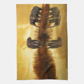 象の芸術 キッチンタオル (縦)