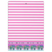 象の華美ターコイズを剥パーソナライズされたぎ クリップボード (裏面)