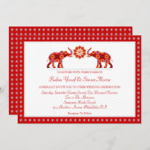 象の華美結婚式招待状 招待状 (正面/裏面)