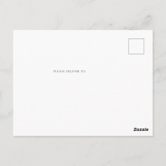 象の葉サンゴ赤ちゃんシャワーありがとう ポストカード (裏面)