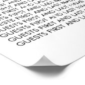 象の葉ベビーシャワー座席表ポスター ポスター (角)