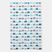 象の行進 キッチンタオル (縦)