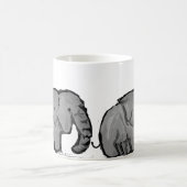 象の行進 コーヒーマグカップ (中央)