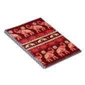 象の行進：シームレよくはしゃぐームパターン。 ノートブック (右側)