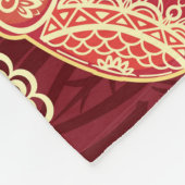 象の行進:シームレよくはしゃぐームパターン。 フリースブランケット (角)