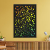 象の複雑な夏の儚さ キャンバスプリント (インサイチュ (リビング))