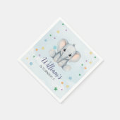 象の誕生日パーティー スタンダードカクテルナプキン (角)