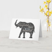 象の語雲の性質 カード (黄色い花)